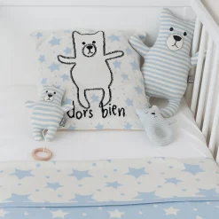 Taie de coussin en coton bio OURSON><noscript><img width=