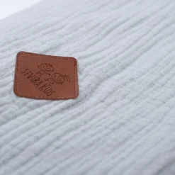 Taie de coussin modulable avec liens à nouer en gaze de coton><noscript><img width=