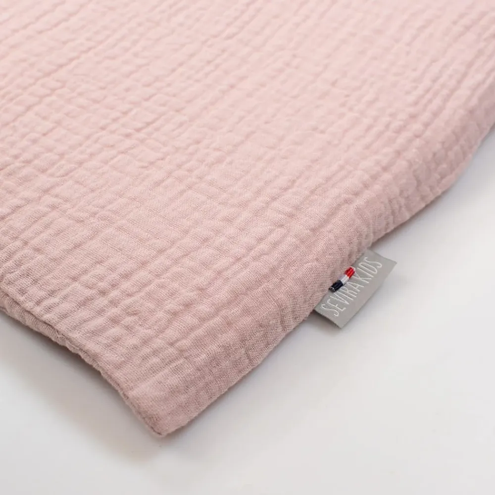 Sevira Kids Taie de coussin modulable avec liens à nouer en gaze de coton* Taie D'Oreiller