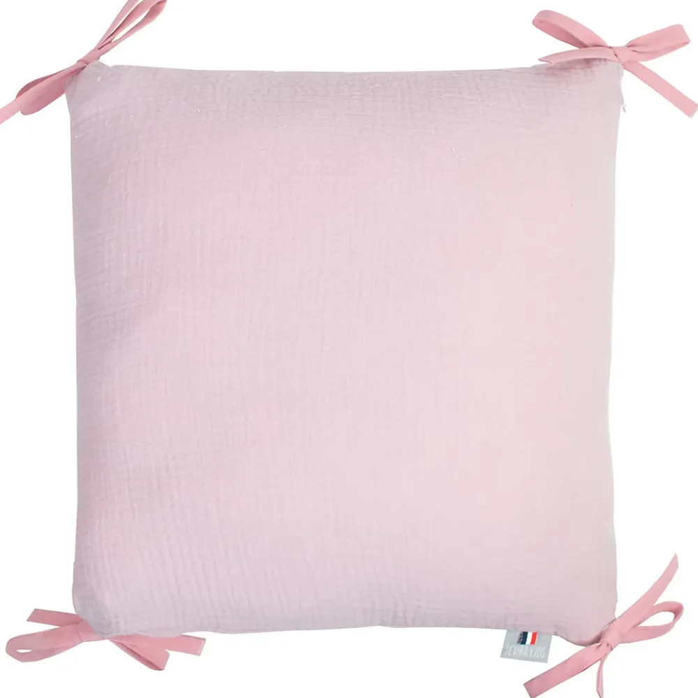 Sevira Kids Taie de coussin modulable avec liens à nouer en gaze de coton* Taie D'Oreiller