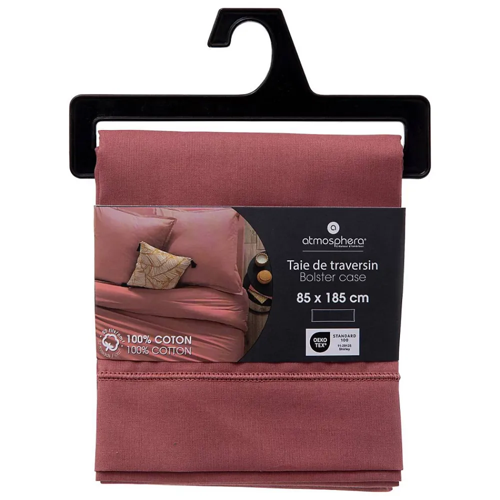 Atmosphera Créateur D'Intérieur Taie de traversin Carina 85x185cm rose blush - Atmosphera* Boutis, Couvre-Lit, Édredon