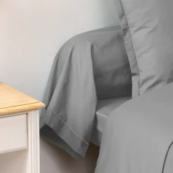 Atmosphera Créateur D'Intérieur Taie de traversin Carina 85x185cm gris souris - Atmosphera* Boutis, Couvre-Lit, Édredon