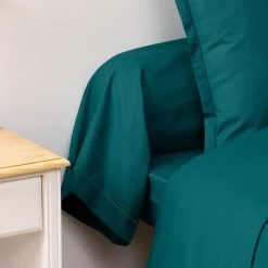 Atmosphera Créateur D'Intérieur Taie de traversin Carina 85x185cm bleu canard - Atmosphera* Boutis, Couvre-Lit, Édredon