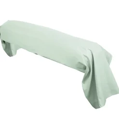 Linnea Taie de traversin uni 185X43 cm coton ALTO vert fleur d'amandier* Taie D'Oreiller