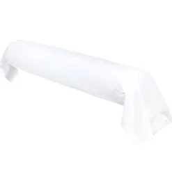 Taie de traversin uni 185x43 cm pur percale PRIMO Blanc>Linnea Discount