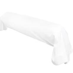 Taie de traversin uni 140x43 cm coton ALTO Blanc>Linnea Hot