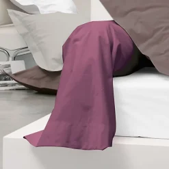 Linnea Taie de traversin uni 185X43 cm coton ALTO Raisin* Taie D'Oreiller