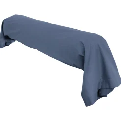 Taie de traversin uni 140x43 cm coton ALTO bleu Jean>Linnea Clearance