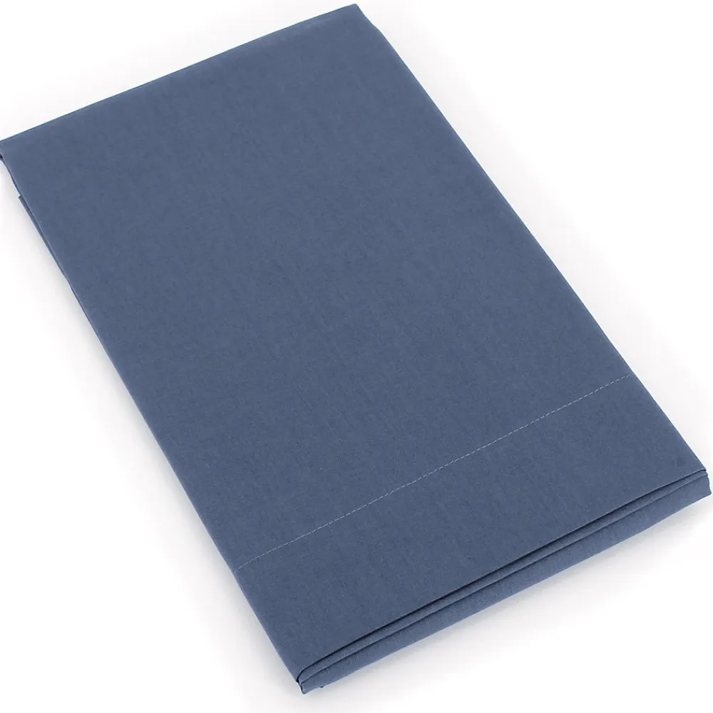 Taie de traversin uni 140x43 cm coton ALTO bleu Jean>Linnea Clearance