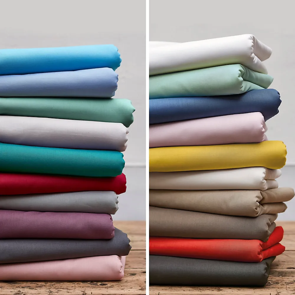 Taie de traversin uni 140x43 cm coton ALTO bleu Jean>Linnea Clearance