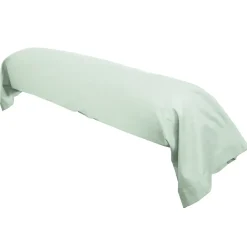 Linnea Taie de traversin uni 140x43 cm coton ALTO vert fleur d'amandier* Taie D'Oreiller