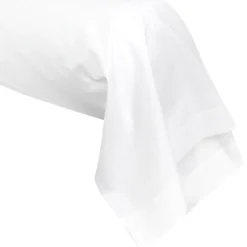 Taie de traversin uni 230x43 cm coton ALTO Blanc><noscript><img width=