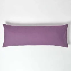 Taie de traversin violet 100% coton égyptien 200 fils, 50x140 cm ->Homescapes Discount