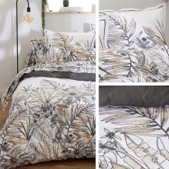 Linnea Taie de traversin 140x43 cm coton SUMATRA gris Fusain* Taie D'Oreiller