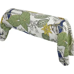 Linnea Taie de traversin 140x43 cm coton TOCO vert* Taie D'Oreiller