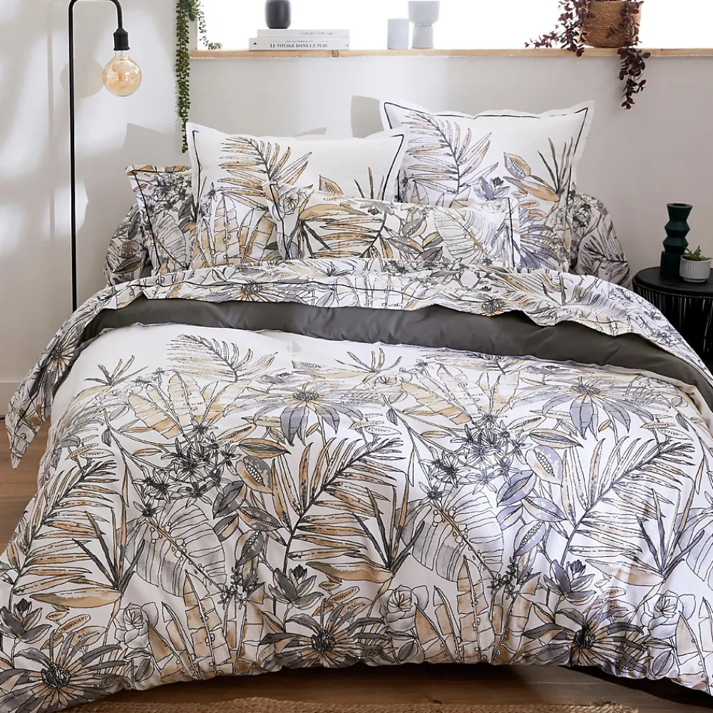 Linnea Taie de traversin 240x43 cm coton SUMATRA gris Fusain* Taie D'Oreiller