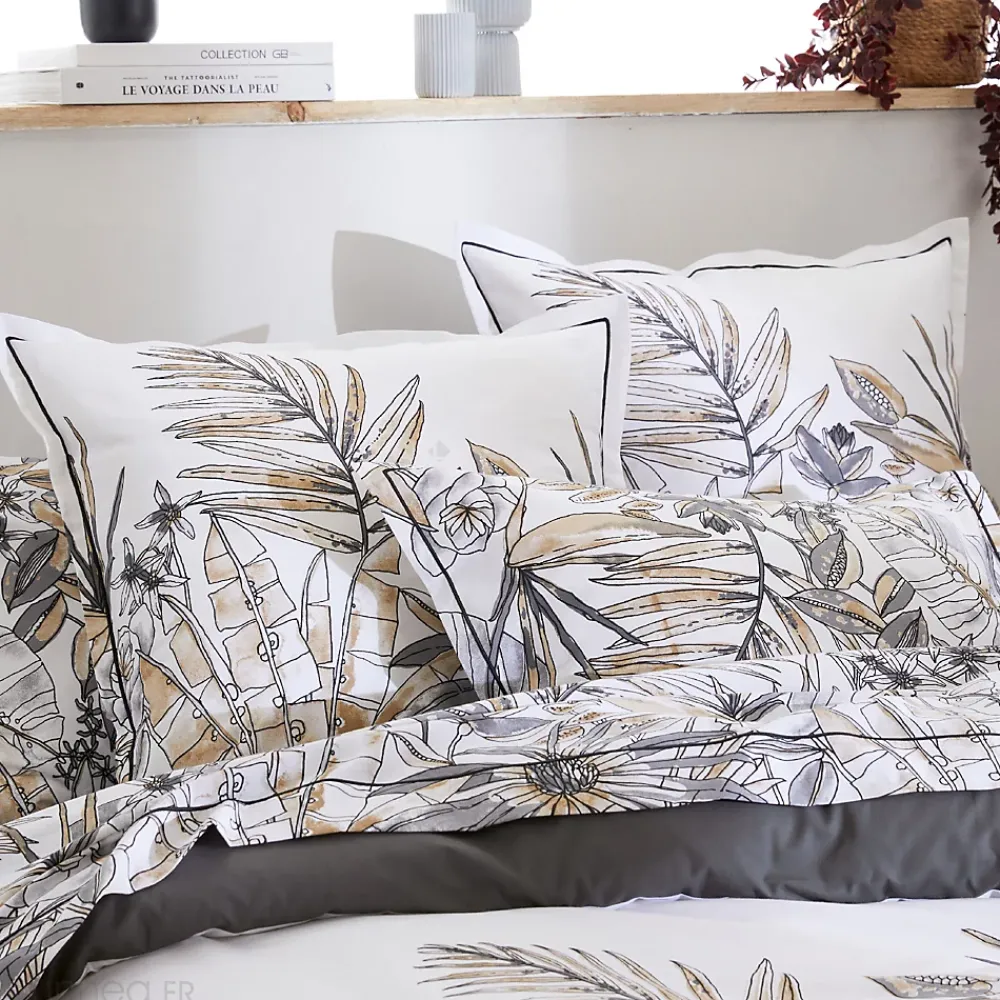 Linnea Taie de traversin 240x43 cm coton SUMATRA gris Fusain* Taie D'Oreiller
