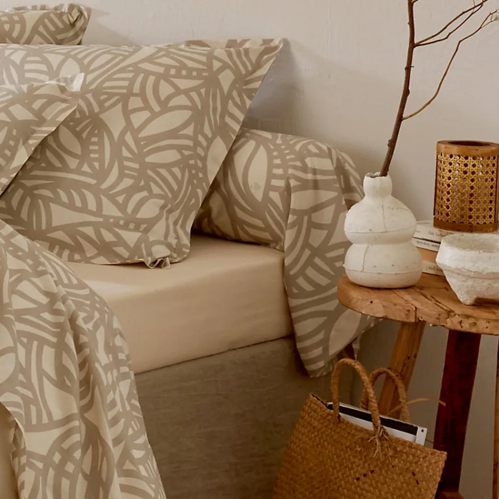 Taie de traversin 240x43 cm coton lavé SERENA Beige écru>Linnea Clearance
