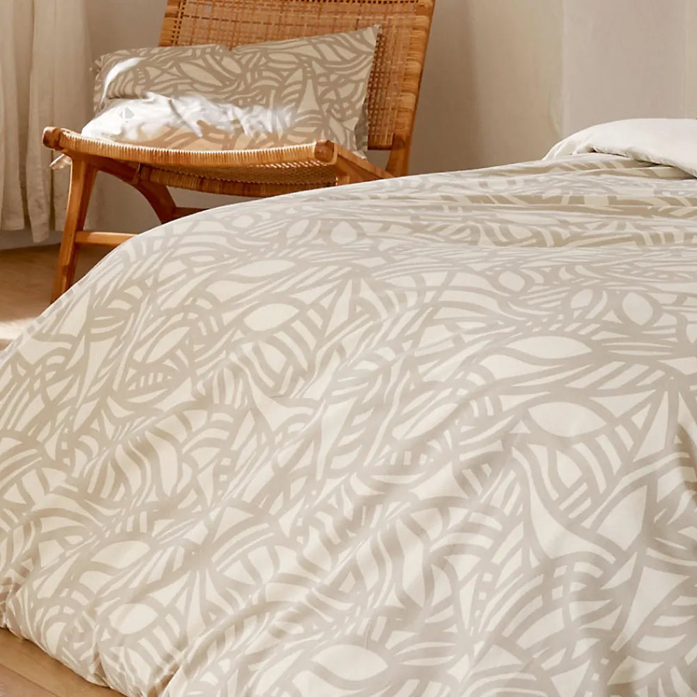 Taie de traversin 240x43 cm coton lavé SERENA Beige écru>Linnea Clearance