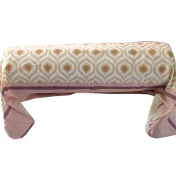 Taie de traversin 200x43 cm coton INOUK rose/beige>Linnea Best