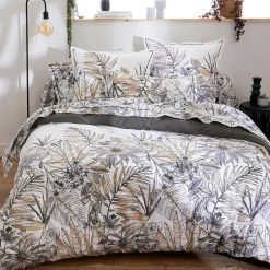 Linnea Taie de traversin 200x43 cm coton SUMATRA gris Fusain* Taie D'Oreiller