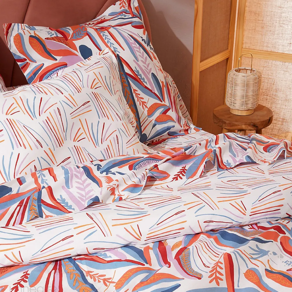 Taie de traversin 240x43 cm coton PERROQUET multicolore Salsa>Linnea Online