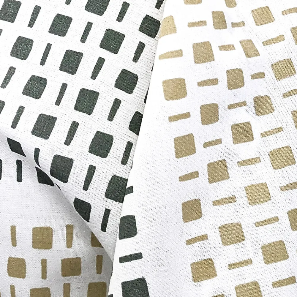 Taie de traversin 200x43 cm coton NIAGARA vert Kaki>Linnea Online