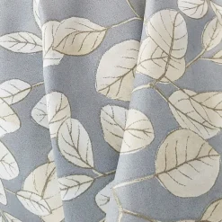 Taie de traversin 140x43 cm en percale coton LISON gris><noscript><img width=