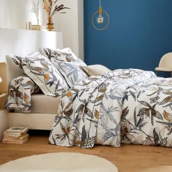 Taie de traversin 140x43 cm en coton PÉNÉLOPE beige Silice>Linnea Sale