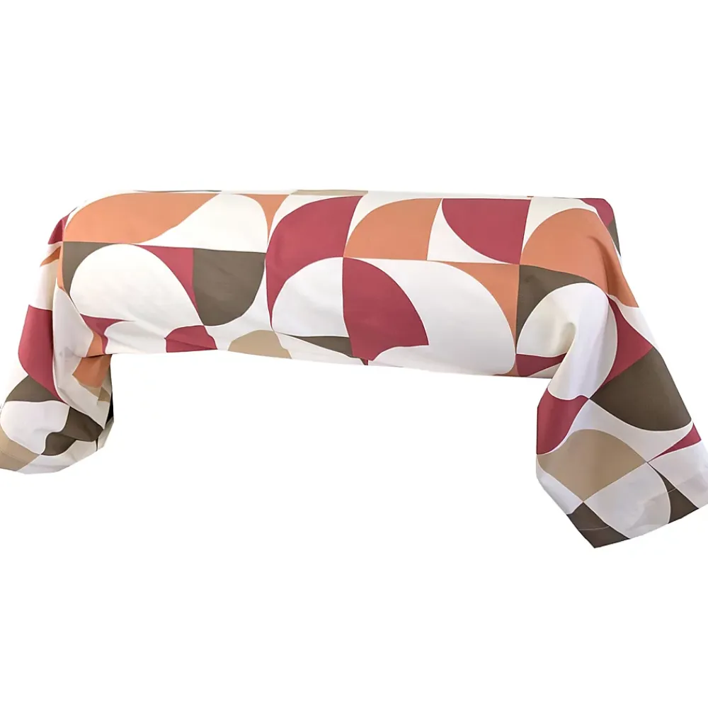 Linnea Taie de traversin 140x43 cm en 100% percale MODULO blanc acajou* Taie D'Oreiller