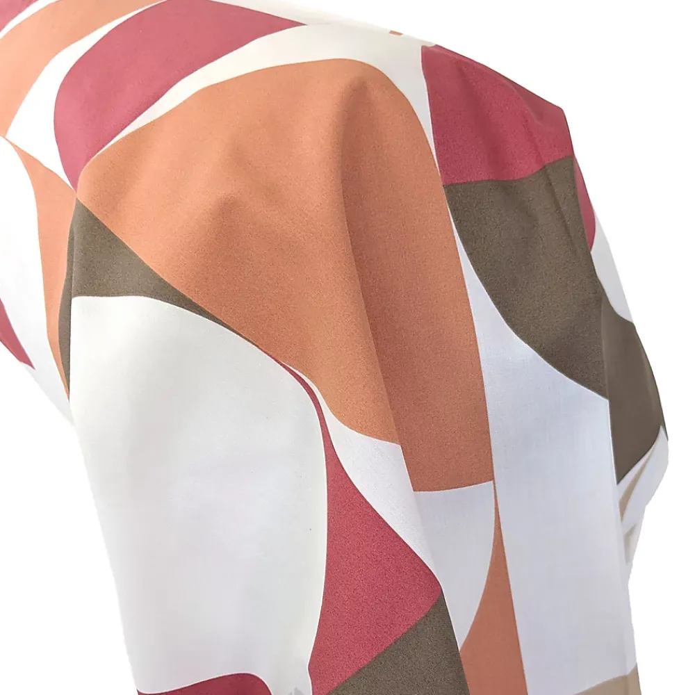 Linnea Taie de traversin 140x43 cm en 100% percale MODULO blanc acajou* Taie D'Oreiller