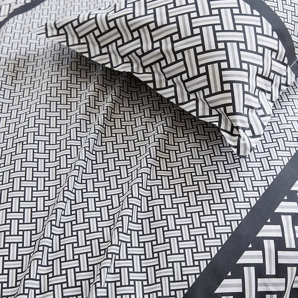 Linnea Taie de traversin 240x43 cm percale coton RIVIERA noir Réglisse* Taie D'Oreiller