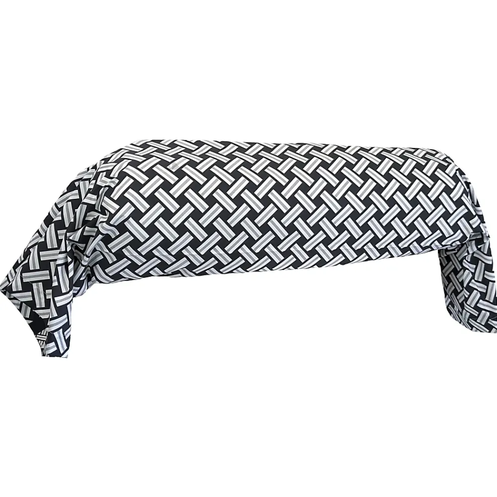 Linnea Taie de traversin 240x43 cm percale coton RIVIERA noir Réglisse* Taie D'Oreiller