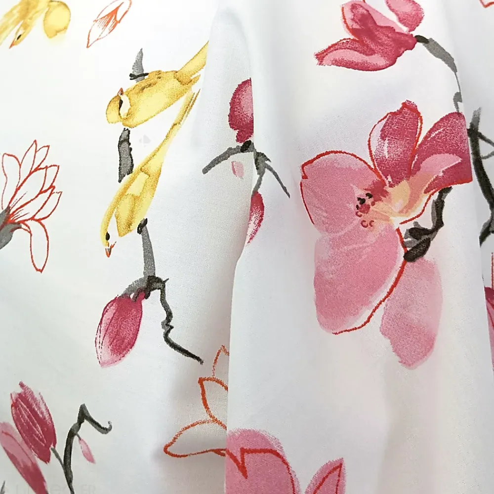 Linnea Taie de traversin 240x43 cm percale coton ELISA Rose* Taie D'Oreiller