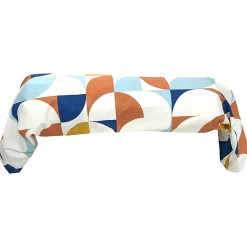 Taie de traversin 200x43 cm percale de coton MODULO bleu cobalt>Linnea Sale