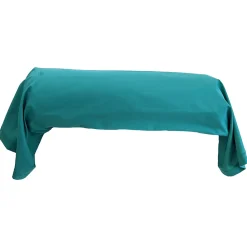 Taie de traversin 240x43 cm percale de coton GUSTAV vert Emeraude>Linnea Online