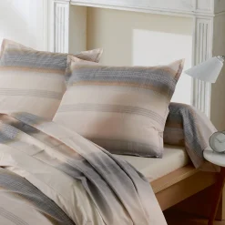 Taie de traversin 200x43 cm percale coton ESTEBAN Beige><noscript><img width=