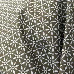 Taie de traversin 200x43 cm percale coton longues fibres GABIN marron><noscript><img width=