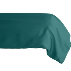 Taie de traversin 43x190 cm percale de coton MANOIR vert Canard>Linnea Online