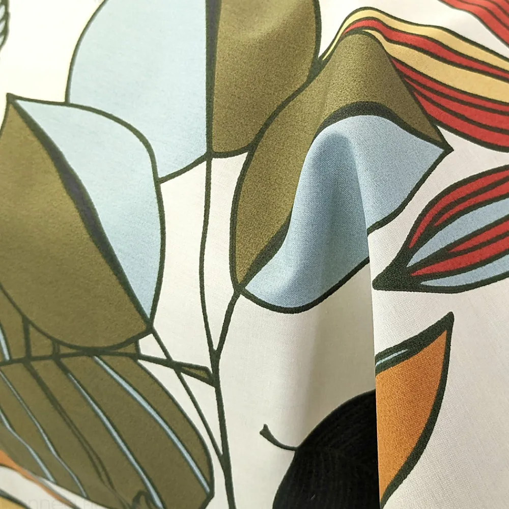Taie de traversin 43X200 cm percale coton CASCADE vert Sauge>Linnea Best