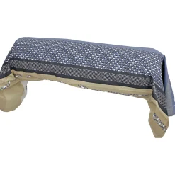 Linnea Taie de traversin 200x43 cm percale coton MARLOW acier* Taie D'Oreiller