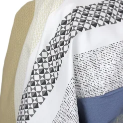 Linnea Taie de traversin 200x43 cm percale coton MARLOW acier* Taie D'Oreiller