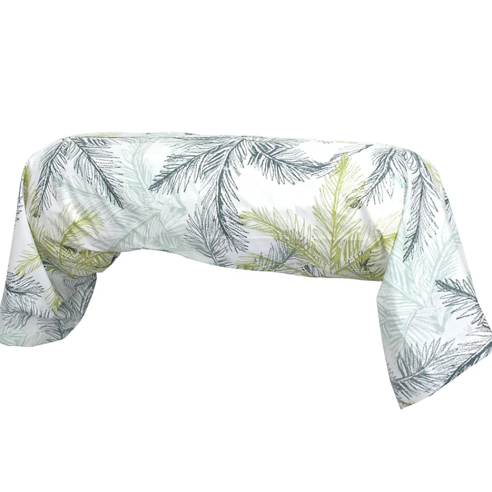 Linnea Taie de traversin 200x43 cm percale coton TRINIDAD mousson* Taie D'Oreiller