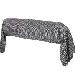 Linnea Taie de traversin 140x43 cm satin de coton ENZO noir* Taie D'Oreiller