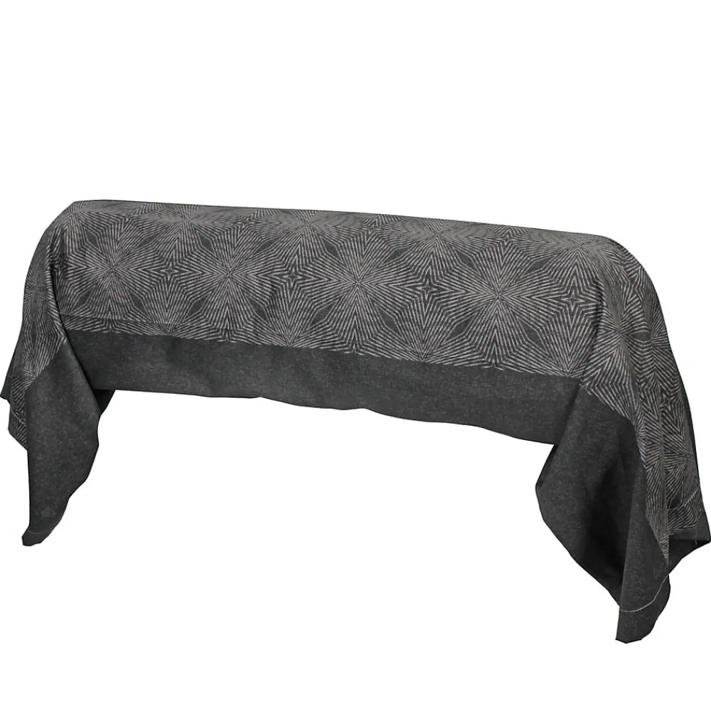 Taie de traversin 140x43 cm satin de coton TIAGO noir>Linnea Clearance
