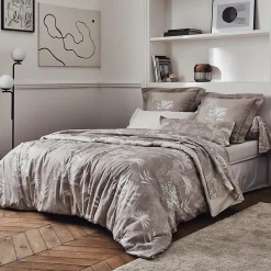 Taie de traversin 140x43 cm satin de coton CAYENNE beige ficelle>Linnea Best