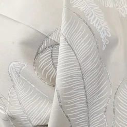 Linnea Taie de traversin 200x43 cm satin de coton CAYENNE beige ficelle* Taie D'Oreiller