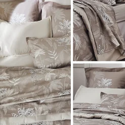 Taie de traversin 240x43 cm satin de coton CAYENNE beige ficelle><noscript><img width=