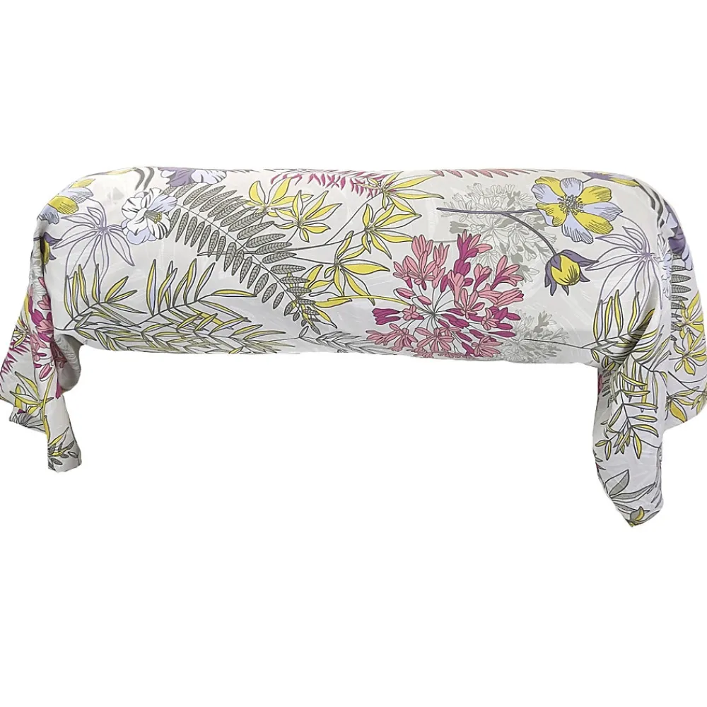Taie de traversin 240x43 cm satin de coton ANAÏS multicolore>Linnea Discount