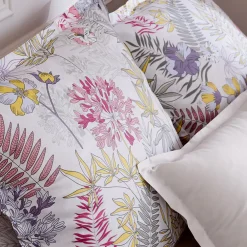 Taie de traversin 240x43 cm satin de coton ANAÏS multicolore><noscript><img width=
